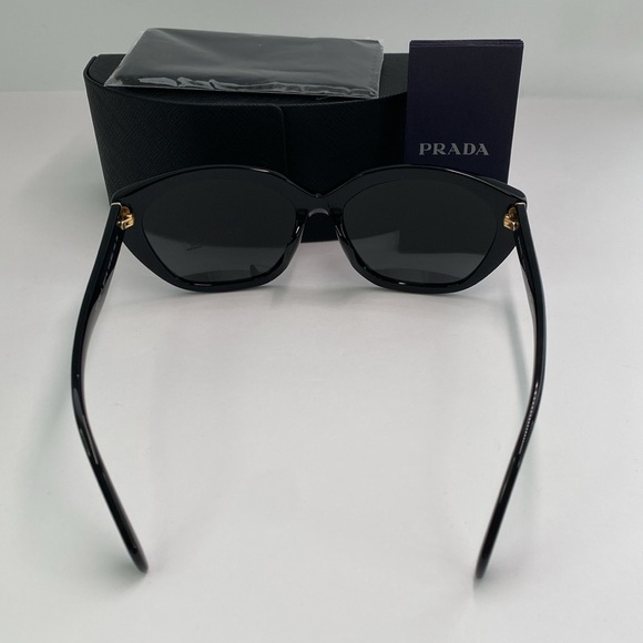 New Prada PR 16XS Women's Irregular Sunglasses, Black - Picture 5 of 12